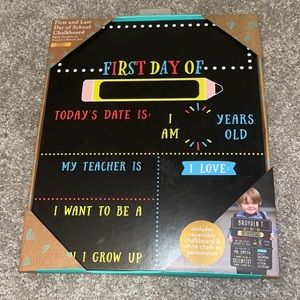 First and last day of school chalkboard